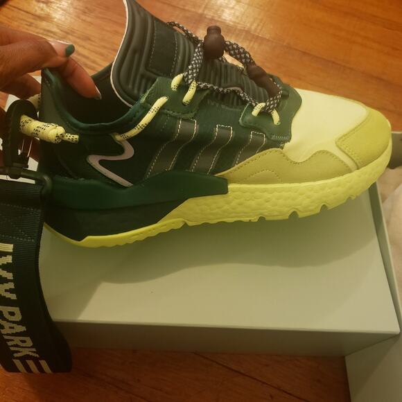 Adidas x Ivy Park Drip 2 green Nite Joggers size 10 - Picture 6 of 7